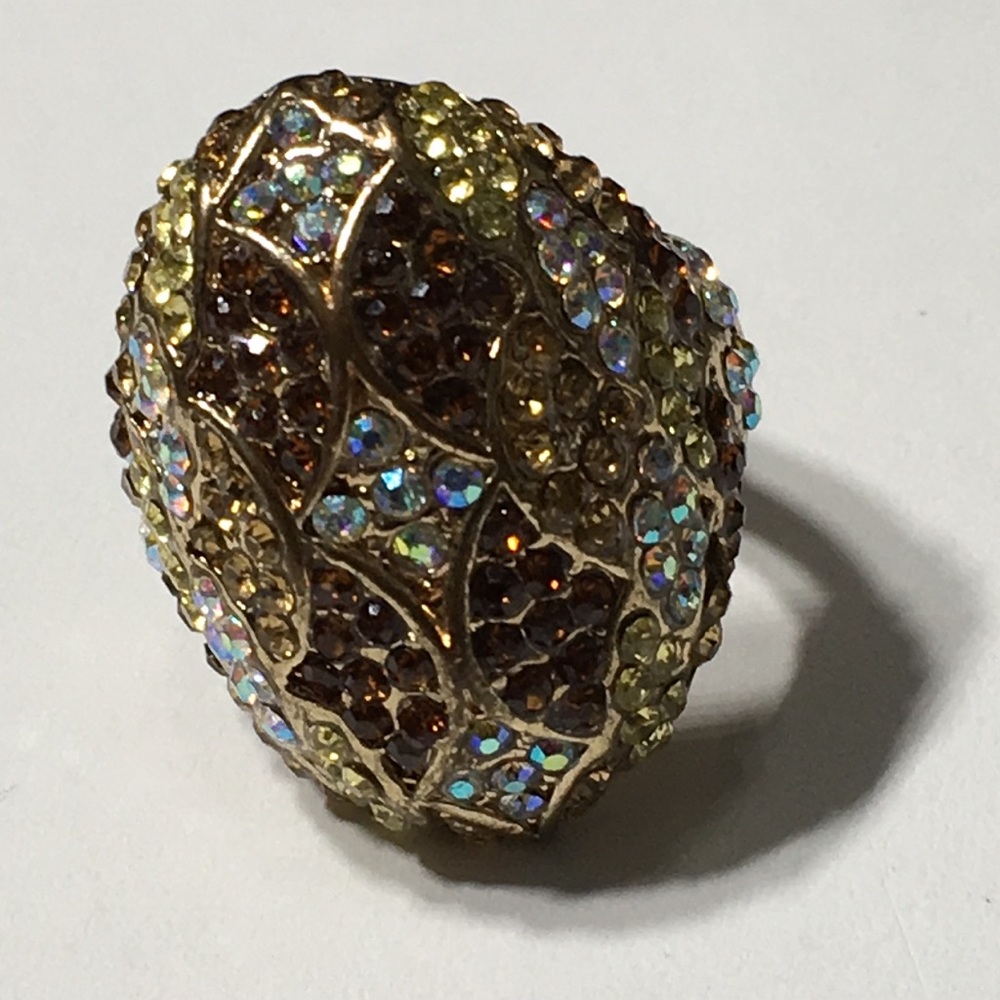 Vintage Rhinestone Stretchable Ring - Picture 3 of 8
